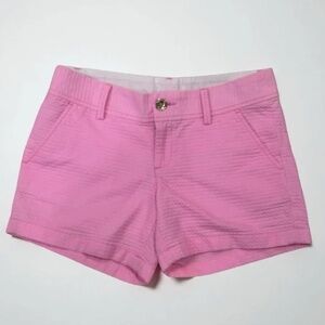 Lilly Pulitzer Callahan Pink Cotton Shorts Size 2